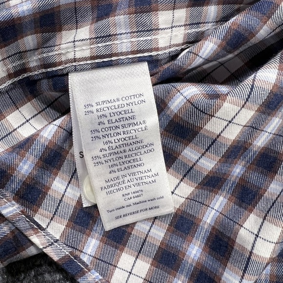 NWT FAHERTY Mens XXL Reserve The Movement Shirt Plaid Long Sleeve Button Down - Picture 10 of 14